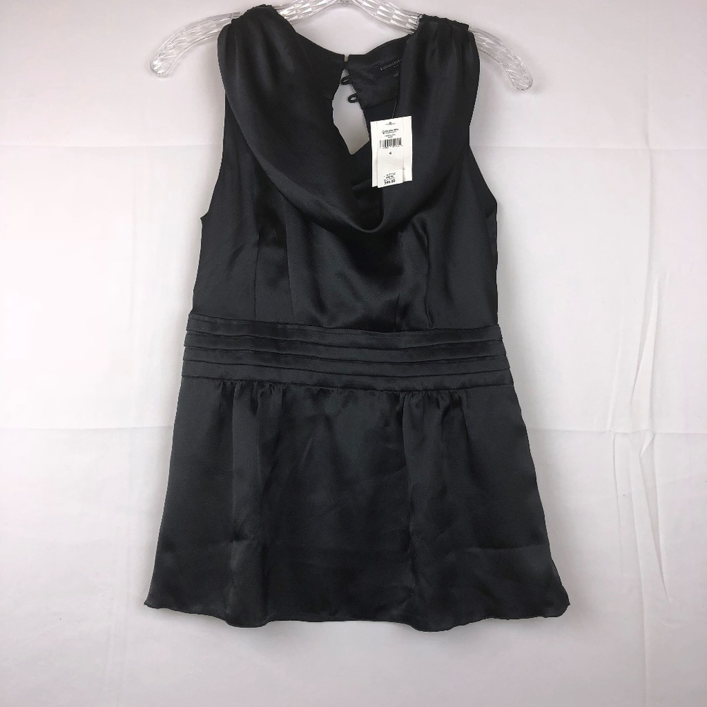 ♧Banana Republic Size 4 Sleeveless Charcoal Blouse